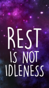 Rest is not Idleness