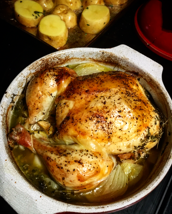 Poulet en cocotte (Roast Chicken in a Pot) - Candace Shaw