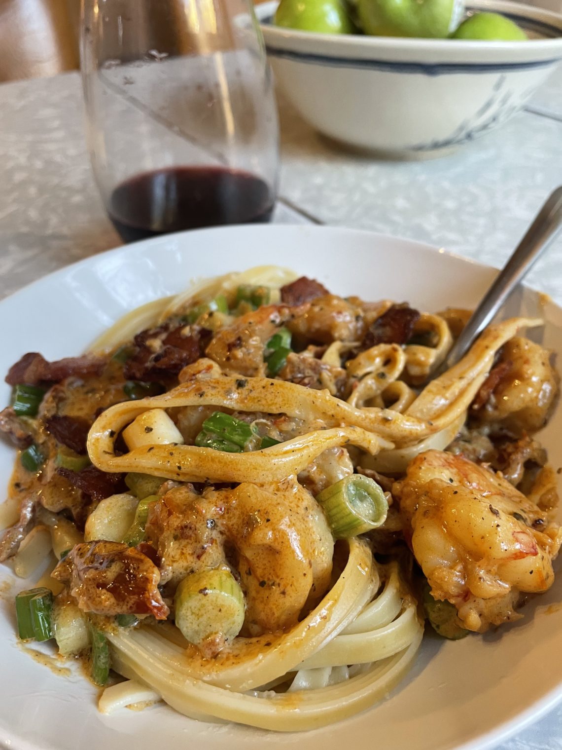 Shrimp & Bacon Fettuccine