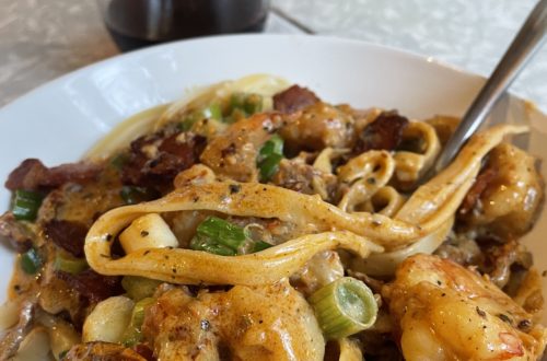 Shrimp & Bacon Fettuccine