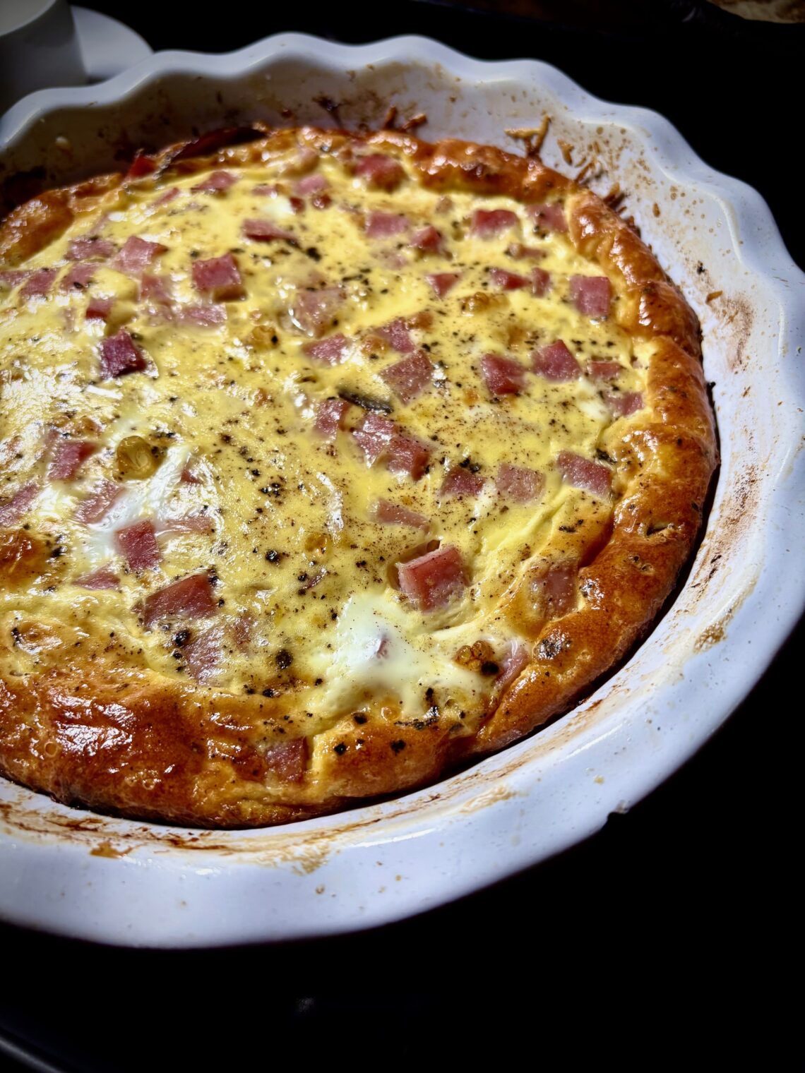 Ham and Gruyère Quiche (Crustless)